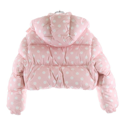 Miu Miu Down Jacket Dot Print Pink — view 2
