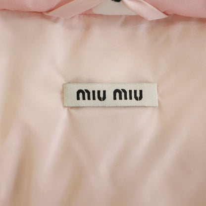 Miu Miu Down Jacket Dot Print Pink — view 6