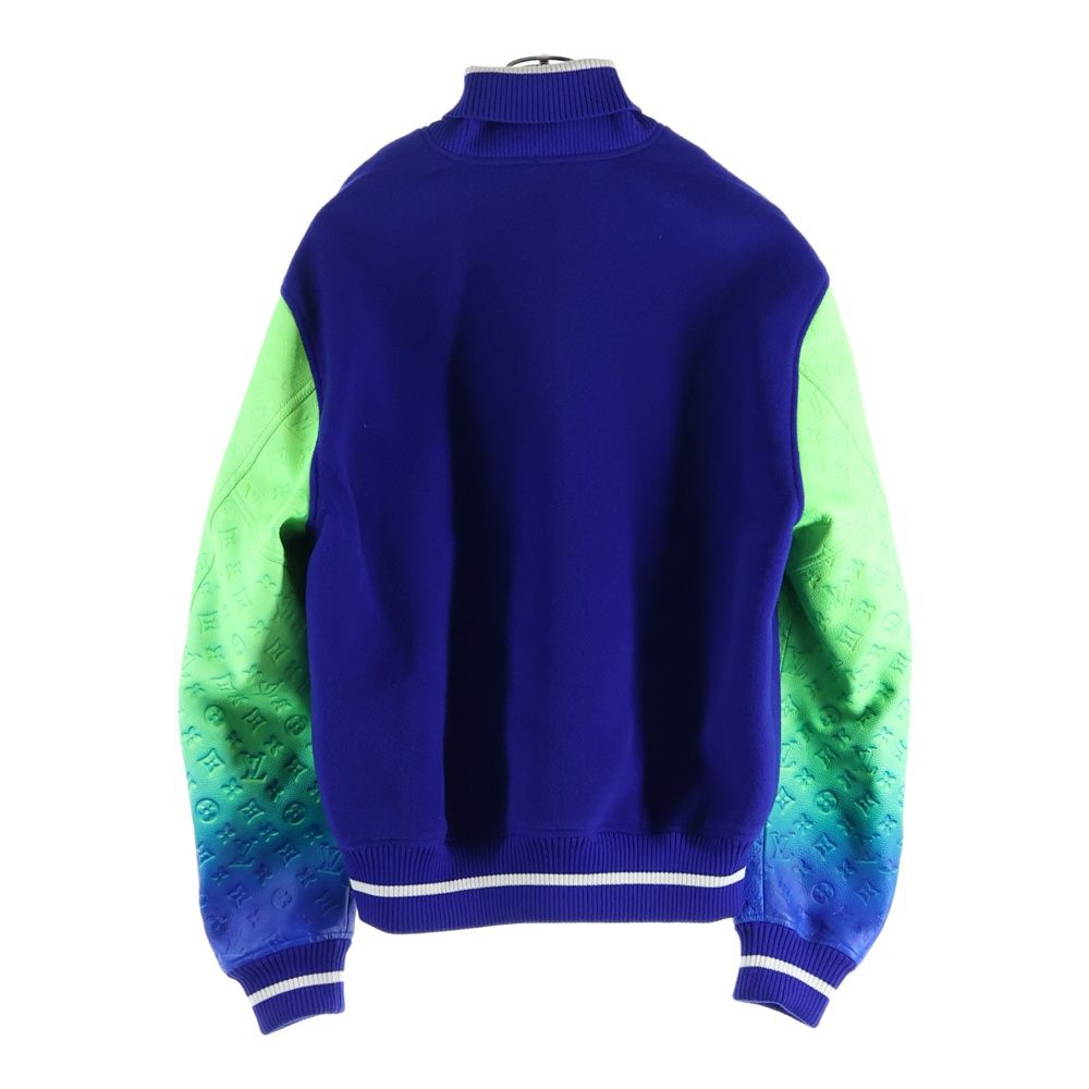 Louis Vuitton Gradient Monogram Stadium Jacket Blue Green Mjy — view 2