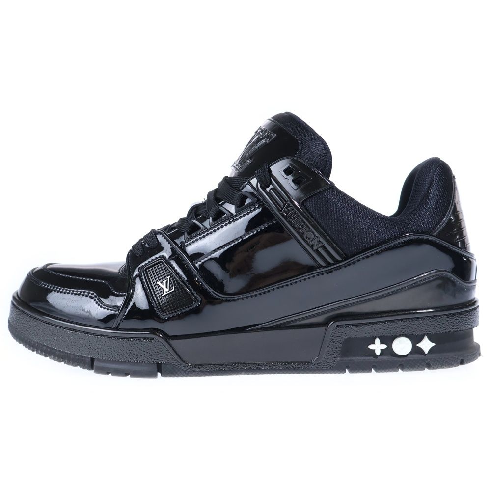 Louis Vuitton LV Trainer Patent Line Low Cut Sneakers Black