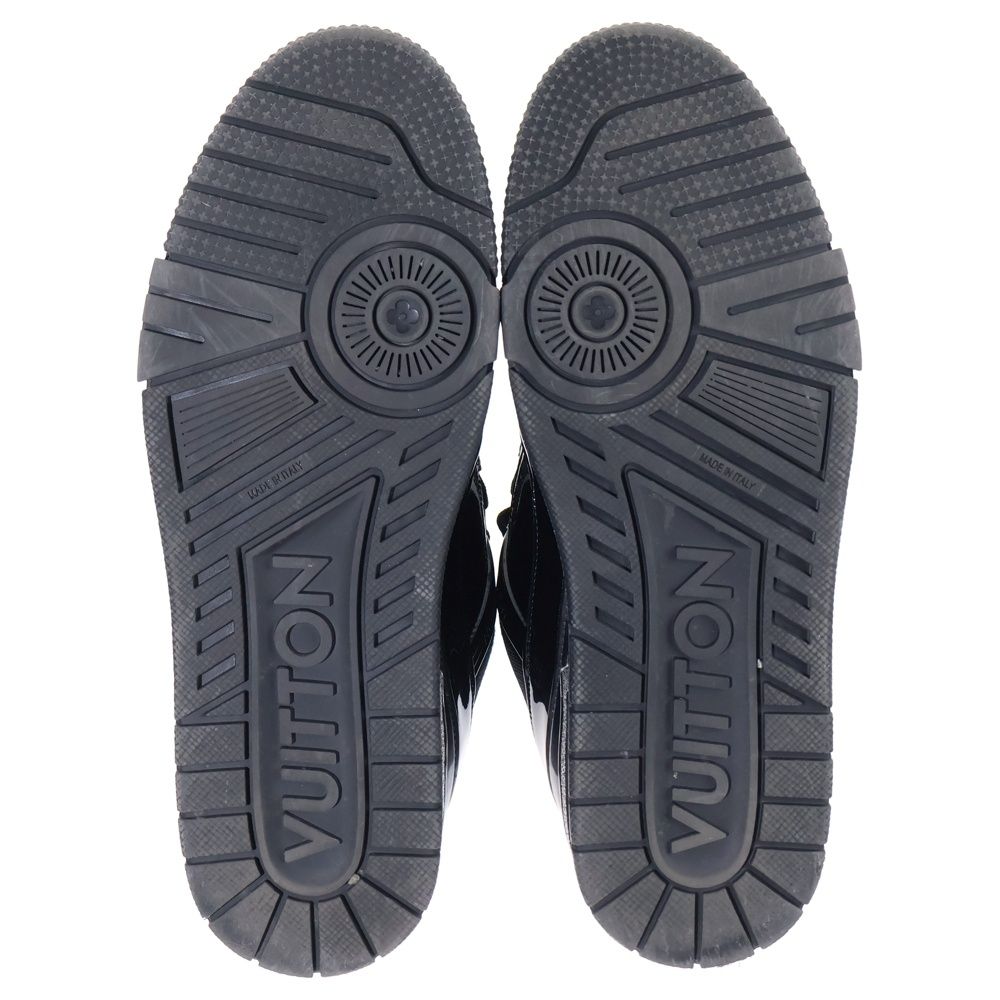 Louis Vuitton LV Trainer Patent Line Low Cut Sneakers Black — view 5