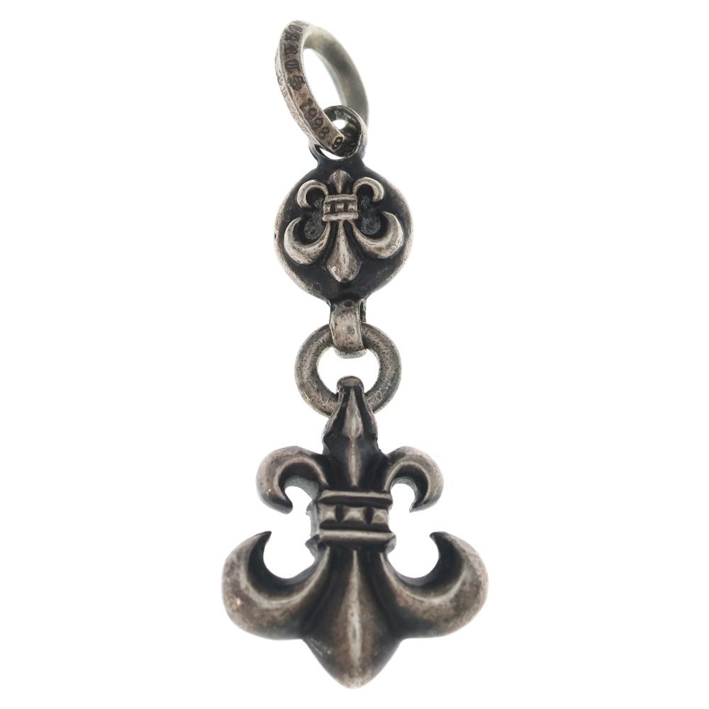 Chrome Hearts BS Fleur 1 Ball BS Charm Pendant Top Silver — view 2