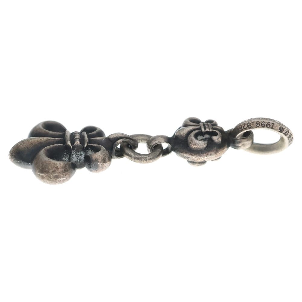 Chrome Hearts BS Fleur 1 Ball BS Charm Pendant Top Silver — view 4