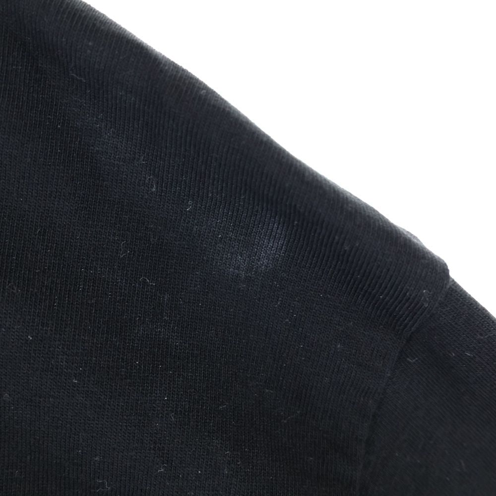 Moncler Back Logo Print Crew Neck Long Sleeve T-Shirt Black — view 5