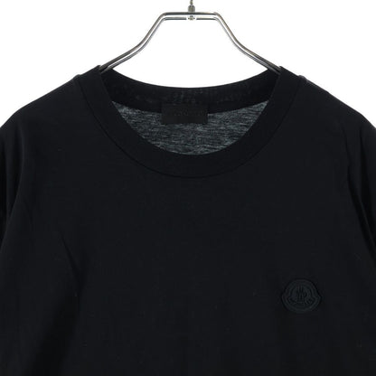 Moncler Back Logo Print Crew Neck Long Sleeve T-Shirt Black — view 3