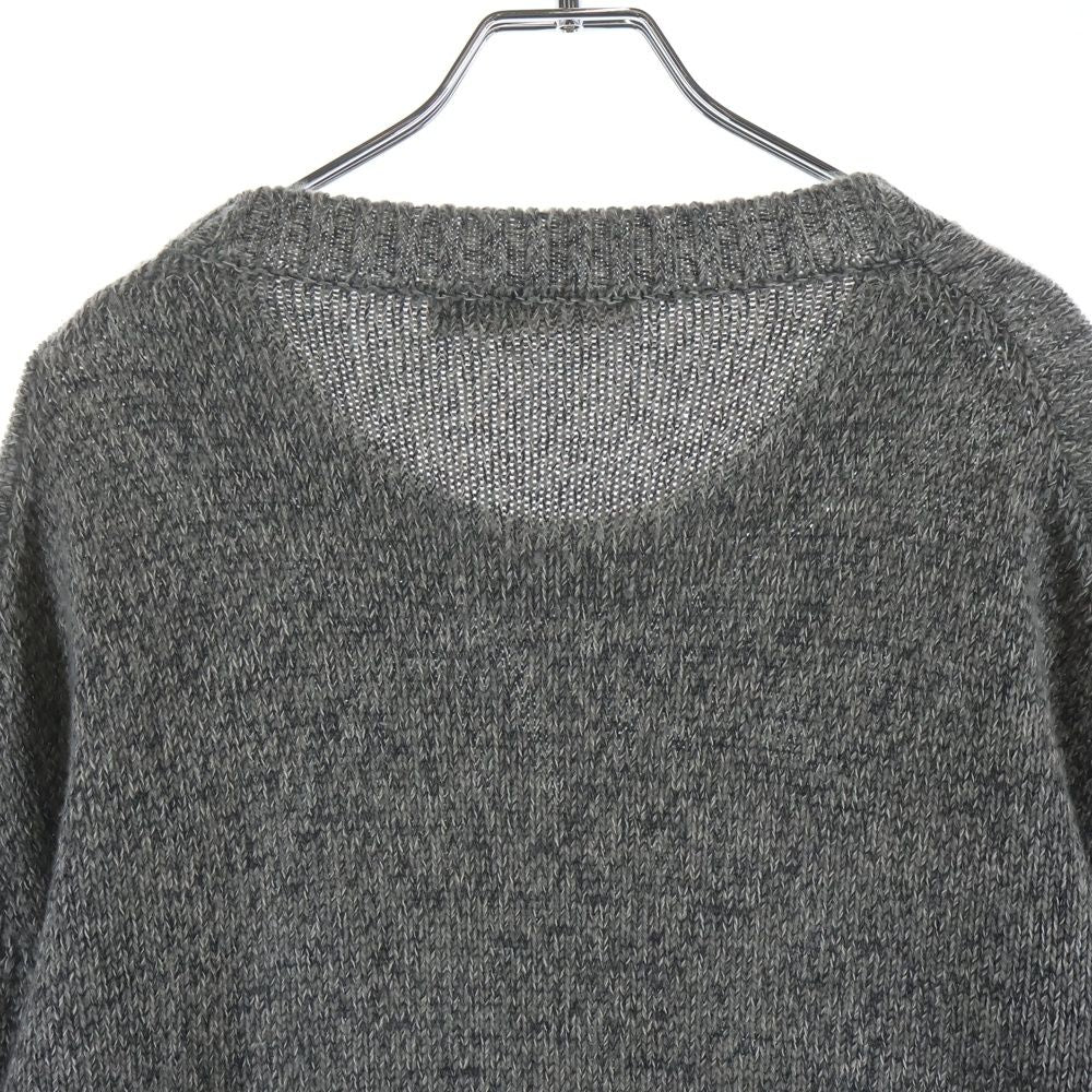 Louis Vuitton LV Wrist Merci Logo Print Cashmere Knit Sweater Gray Gvl — view 4