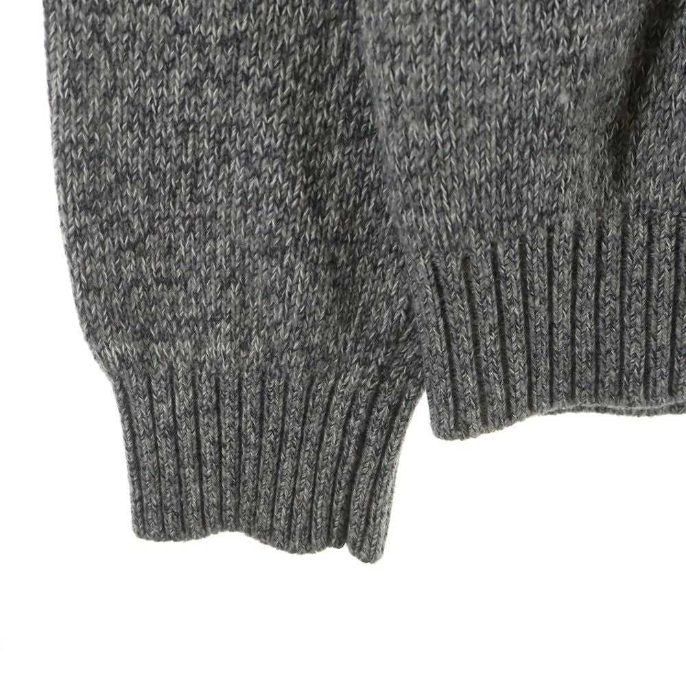 Louis Vuitton LV Wrist Merci Logo Print Cashmere Knit Sweater Gray Gvl — view 5