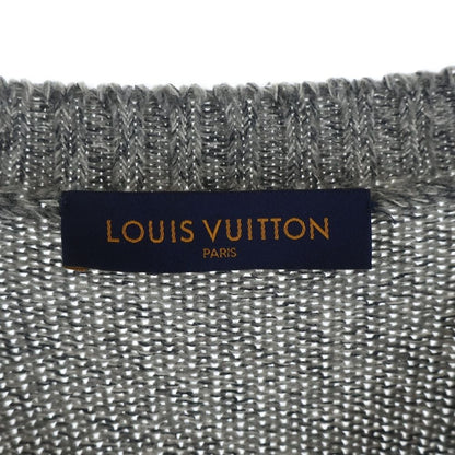 Louis Vuitton LV Wrist Merci Logo Print Cashmere Knit Sweater Gray Gvl — view 6