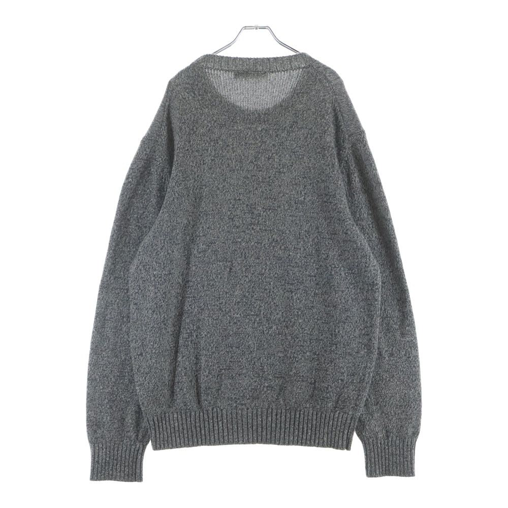 Louis Vuitton LV Wrist Merci Logo Print Cashmere Knit Sweater Gray Gvl — view 2