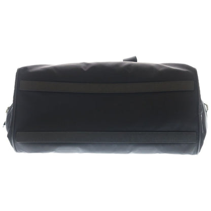 Prada Boston Bag Black Nylon Leather Silver — view 5