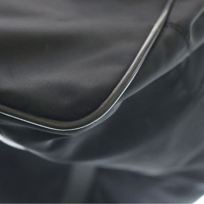 Prada Boston Bag Black Nylon Leather Silver — view 7