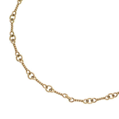 Chrome Hearts 22k Neckchain Twist Chain Necklace Gold
