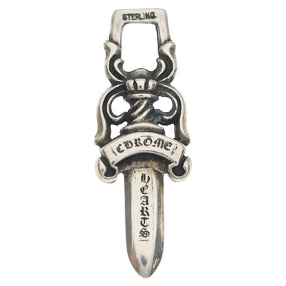 Chrome Hearts 10 Dagger Pendant Top Silver