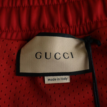 Gucci Neoprene Track Webbed Pant Side Logo Pants Red — view 7