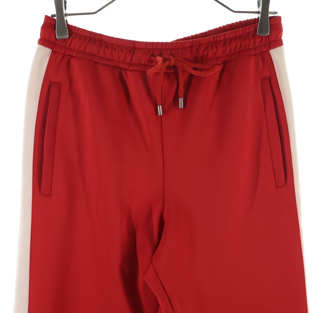 Gucci Neoprene Track Webbed Pant Side Logo Pants Red — view 3