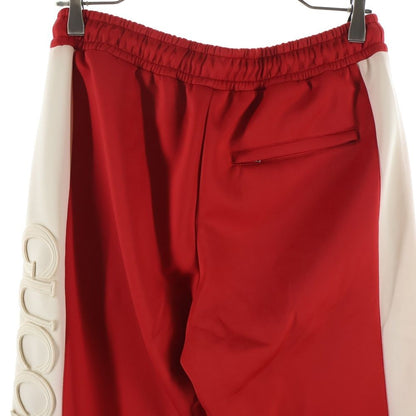 Gucci Neoprene Track Webbed Pant Side Logo Pants Red — view 4