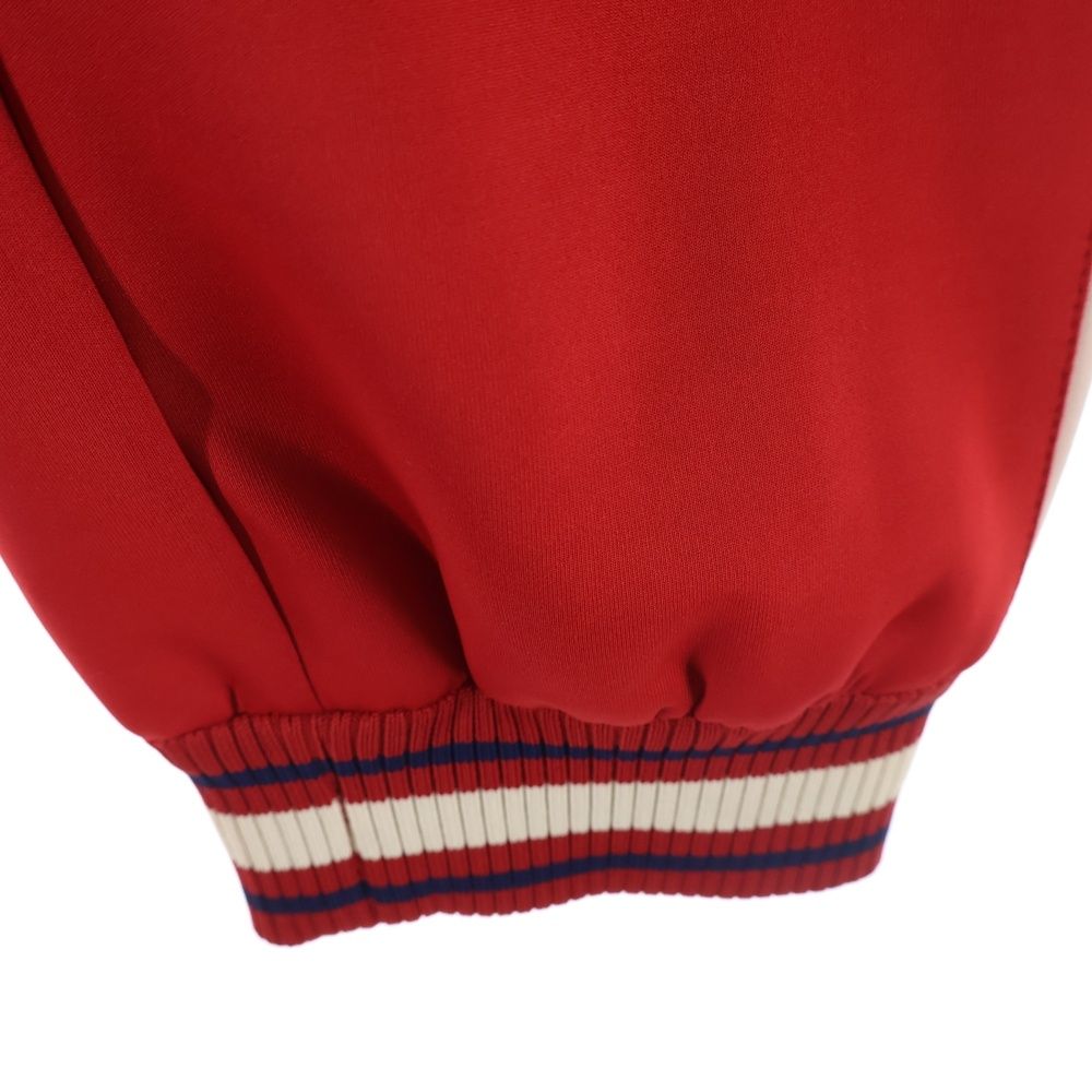 Gucci Neoprene Track Webbed Pant Side Logo Pants Red — view 6