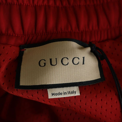 Gucci Neoprene Track Webbed Pant Side Logo Pants Red — view 7