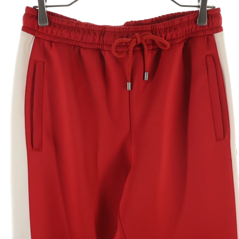 Gucci Neoprene Track Webbed Pant Side Logo Pants Red — view 3