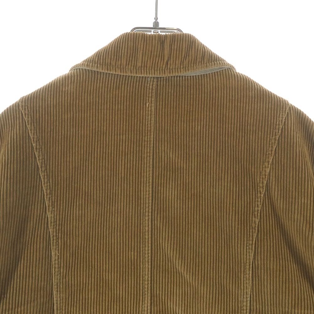 Dolce & Gabbana Calfskin Contrast Multi Pocket Corduroy Jacket Brown — view 4