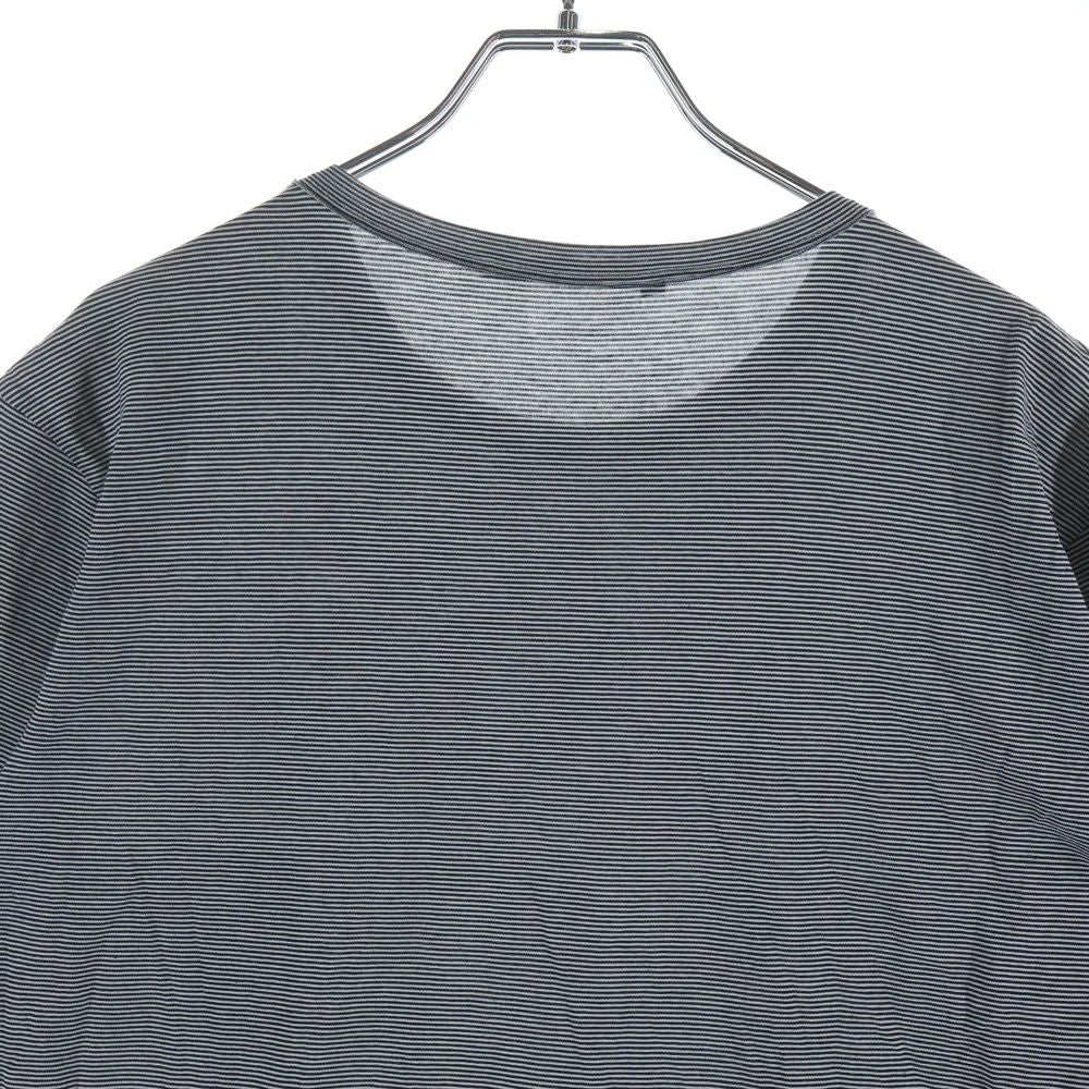 Louis Vuitton Border Pocket Logo Crew Neck T-Shirt Navy — view 4