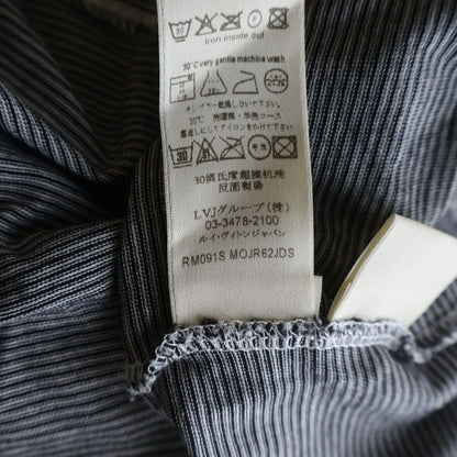 Louis Vuitton Border Pocket Logo Crew Neck T-Shirt Navy — view 8