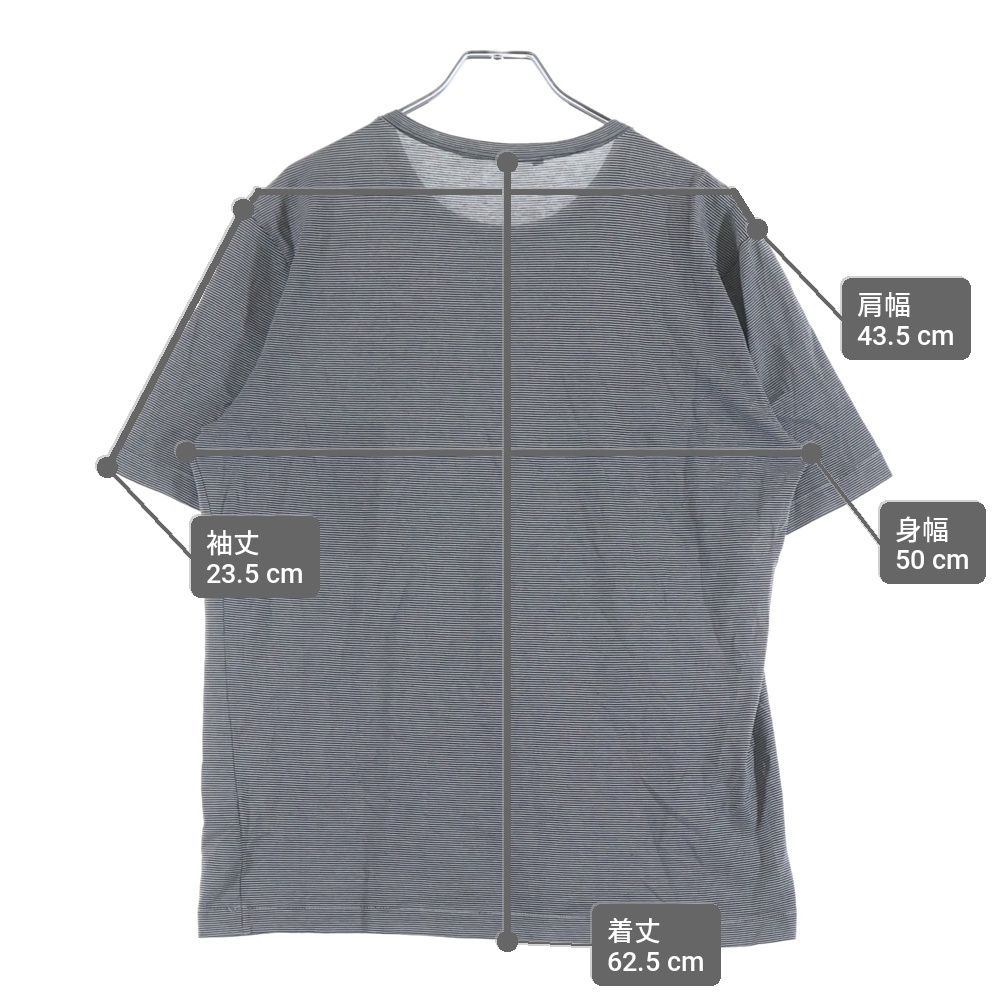 Louis Vuitton Border Pocket Logo Crew Neck T-Shirt Navy — view 9
