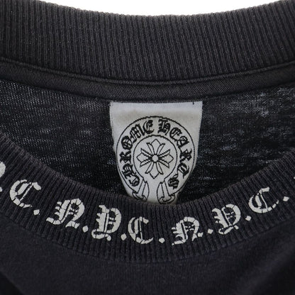 Chrome Hearts Vintage Neck Logo Round Pocket Crew T-Shirt Black — view 7