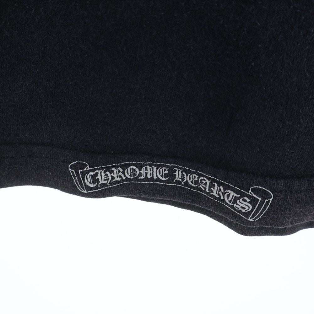 Chrome Hearts Vintage Neck Logo Round Pocket Crew T-Shirt Black — view 6
