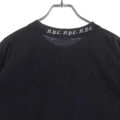 Chrome Hearts Vintage Neck Logo Round Pocket Crew T-Shirt Black — view 4
