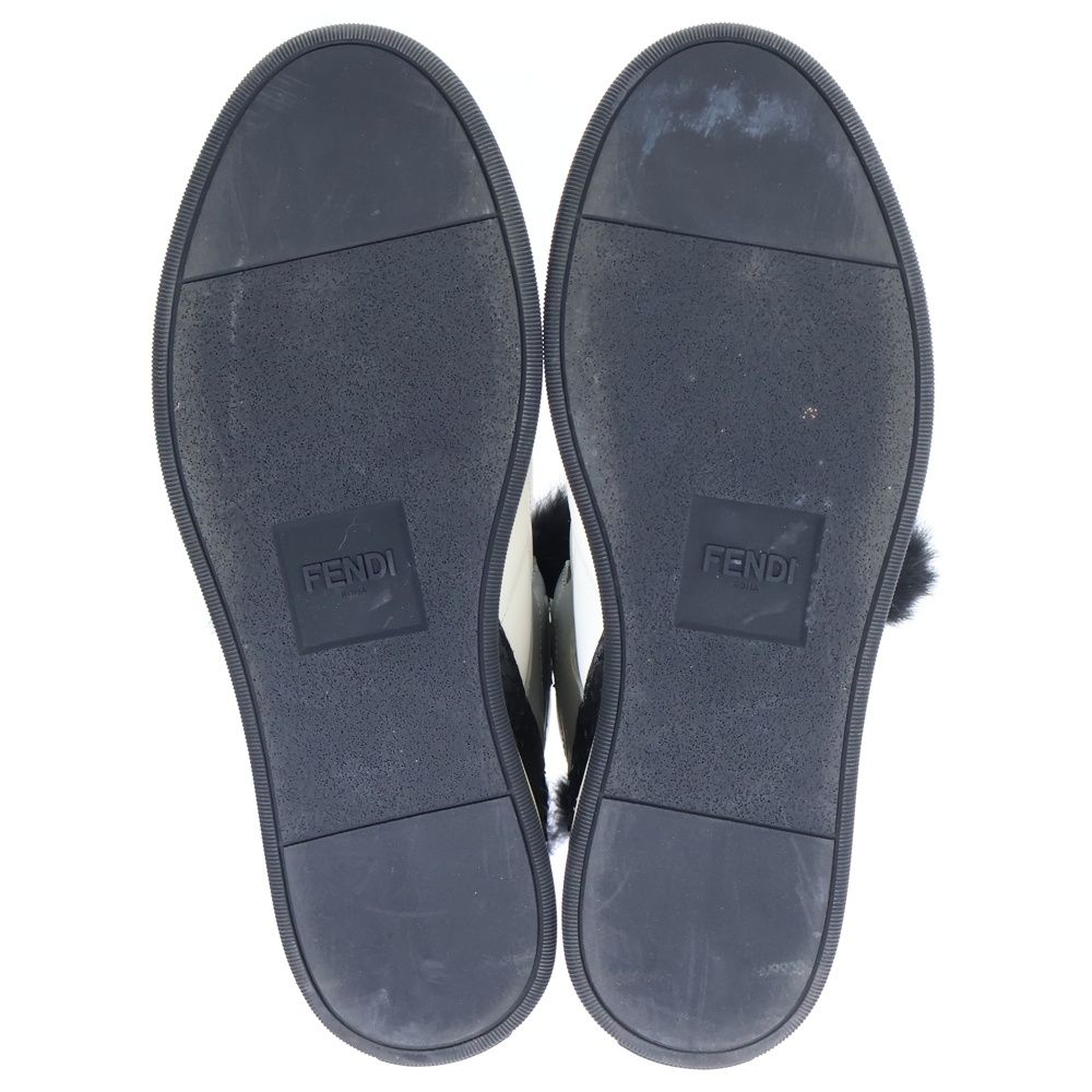 Fendi Studded Furmon Star High Cut Sneakers Gray — view 5