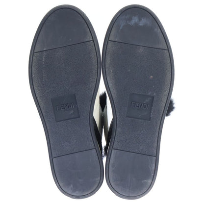 Fendi Studded Furmon Star High Cut Sneakers Gray — view 5