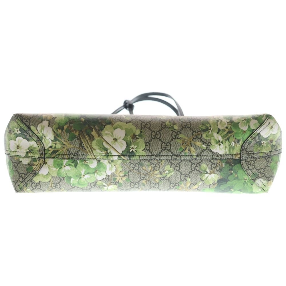 Gucci GG Supreme Reversible Tote Black Beige Green Leather — view 5