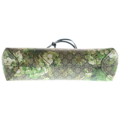 Gucci GG Supreme Reversible Tote Black Beige Green Leather — view 5
