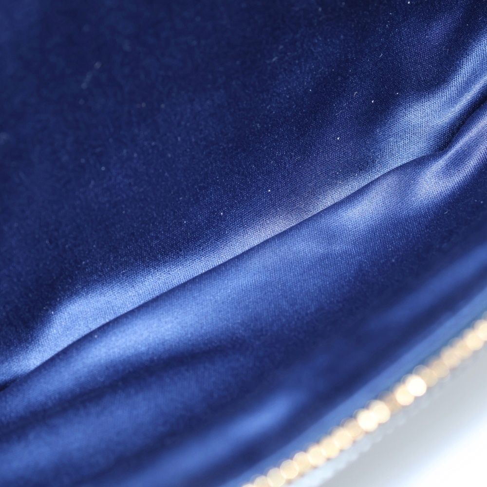 Miu Miu Matelasse Waist Bag Blue Light Leather Gold — view 4