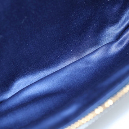 Miu Miu Matelasse Waist Bag Blue Light Leather Gold — view 4