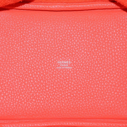 Hermes Picotin Lock PM Taurillon Clemence Rouge Pivoine Handbag Silver Red — view 4