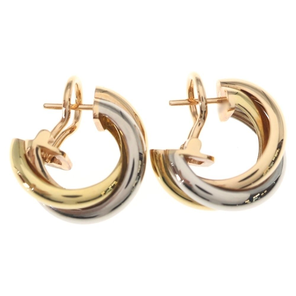 Cartier Trinity Classic Earrings 18k YG PG WG Gold — view 4