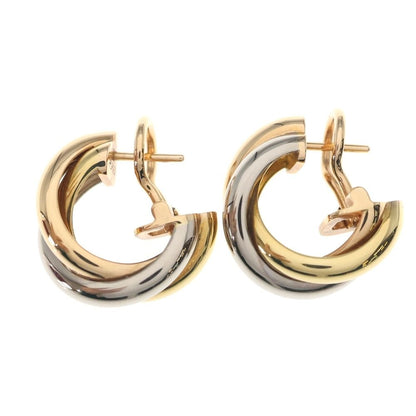 Cartier Trinity Classic Earrings 18k YG PG WG Gold — view 3