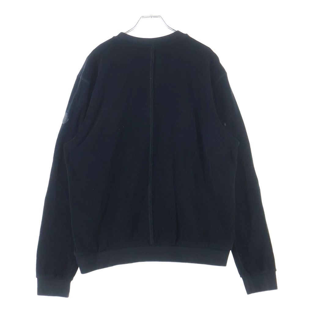 Moncler Maglia Girocollo Sleeve Logo Patch Crew Neck Sweatshirt Black — view 2