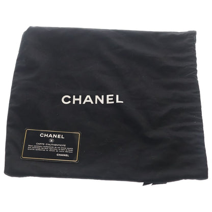 Chanel Quilted Pearl Chain Wallet Shoulder Bag Gold Black — view 7