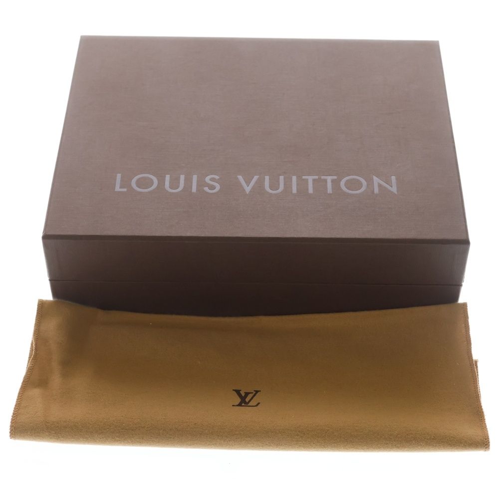 Louis Vuitton Damier Pochette Gange Waist Bag Brown Leather Gold — view 7