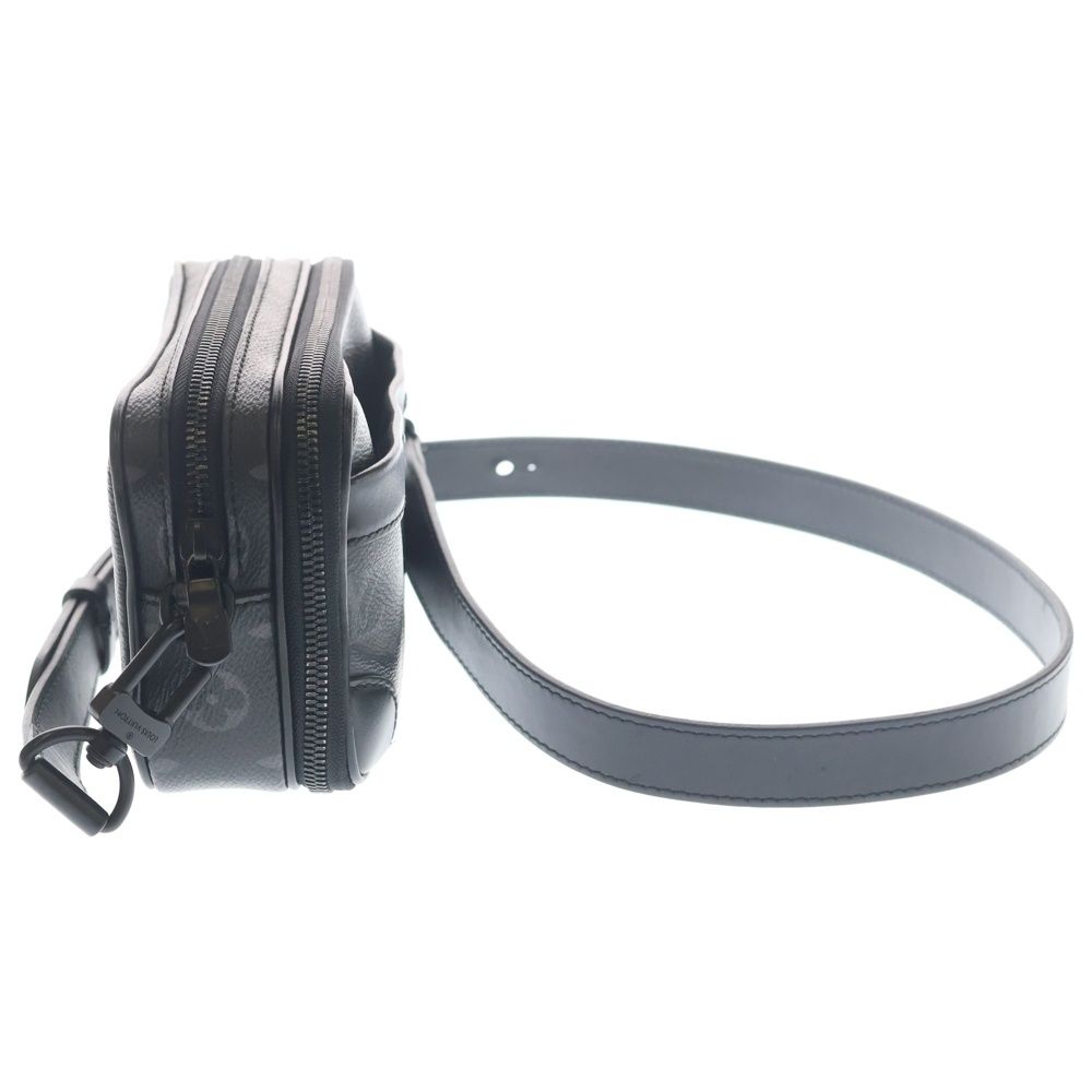 Louis Vuitton Monogram Eclipse Wearable Wallet Mini Shoulder Bag Black Leather — view 3