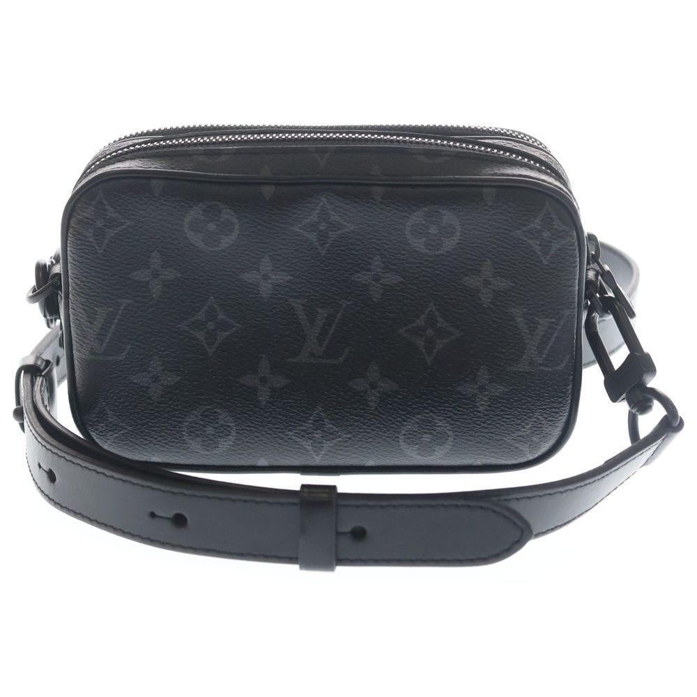 Louis Vuitton Monogram Eclipse Wearable Wallet Mini Shoulder Bag Black Leather — view 2