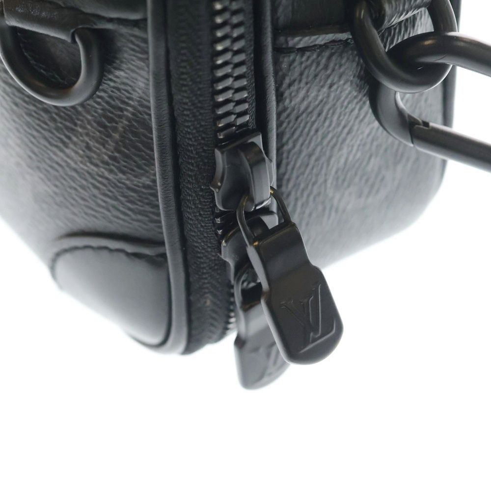 Louis Vuitton Monogram Eclipse Wearable Wallet Mini Shoulder Bag Black Leather — view 6