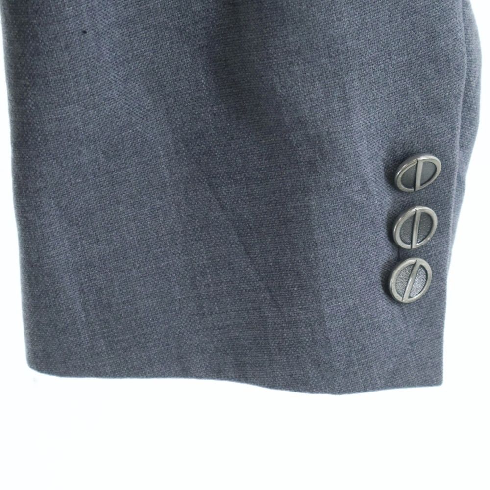 Dior Monsieur CD Logo 2 Button Single Tailored Jacket Gray — view 5