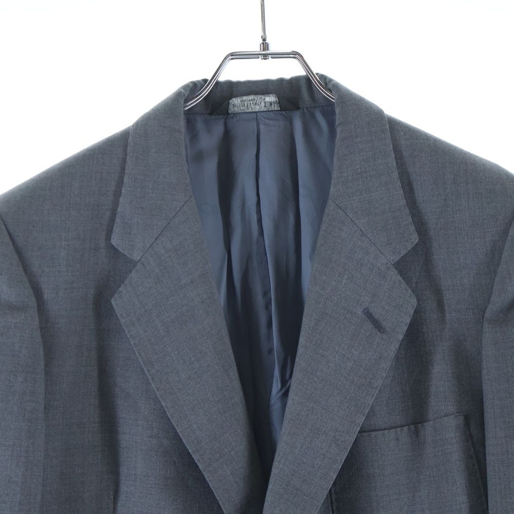 Dior Monsieur CD Logo 2 Button Single Tailored Jacket Gray — view 3