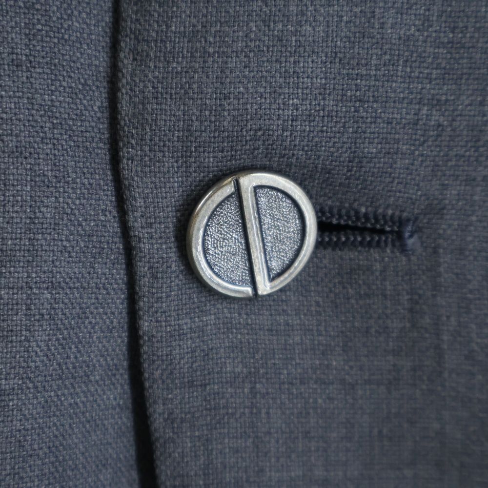 Dior Monsieur CD Logo 2 Button Single Tailored Jacket Gray — view 7