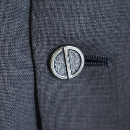 Dior Monsieur CD Logo 2 Button Single Tailored Jacket Gray — view 7