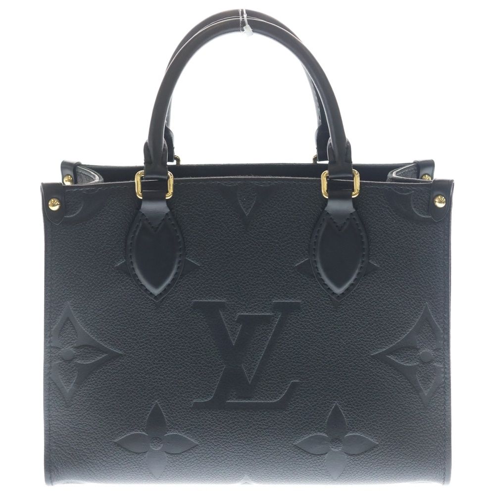 Louis Vuitton Monogram Empreinte On The Go PM 2-Way Shoulder Bag Tote Black